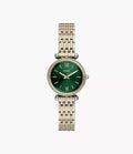Carlie Mini Three-Hand Two-Tone Stainless Steel Watch