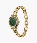 Carlie Mini Three-Hand Gold-Tone Stainless Steel Watch