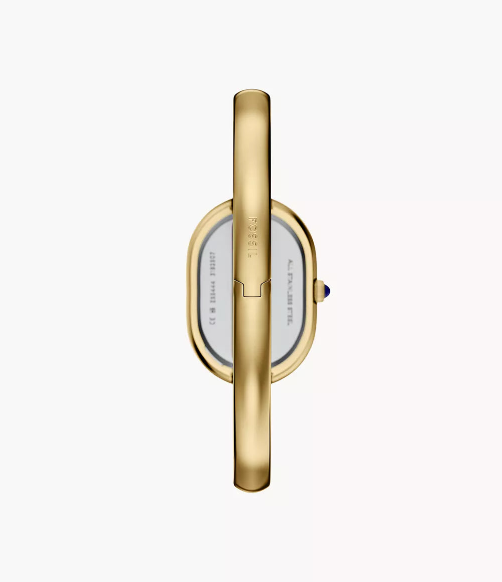 Sloan Three-Hand Gold-Tone Stainless Steel Watch Bangle