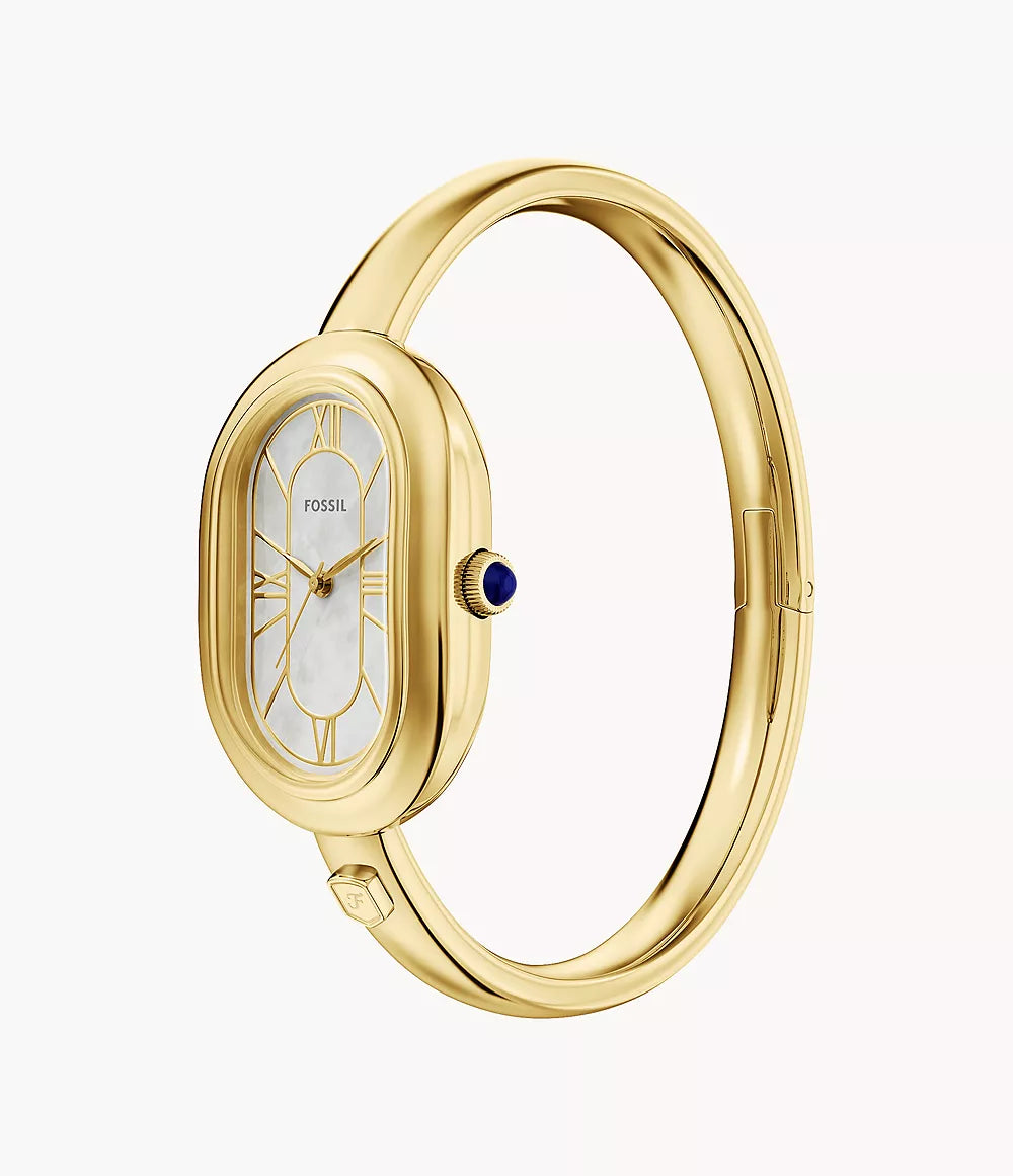 Sloan Three-Hand Gold-Tone Stainless Steel Watch Bangle