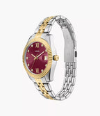 Scarlette Three-Hand Date Two-Tone Stainless Steel Watch