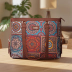 Multicolor Mandala Print Women's Office Bag