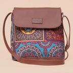 Multicolor Mandala Print - Women's Office Bag & Flap Sling Bag Combo