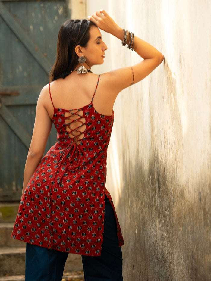 Khawaab Halterneck Corset Kurti