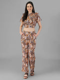Co-Ords for Women Brown Colour.