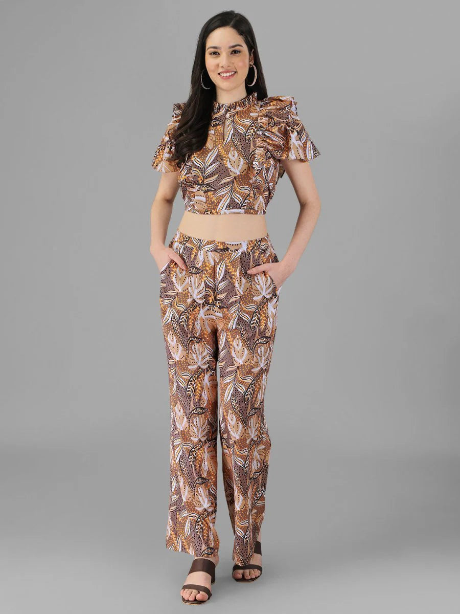 Co-Ords for Women Brown Colour.