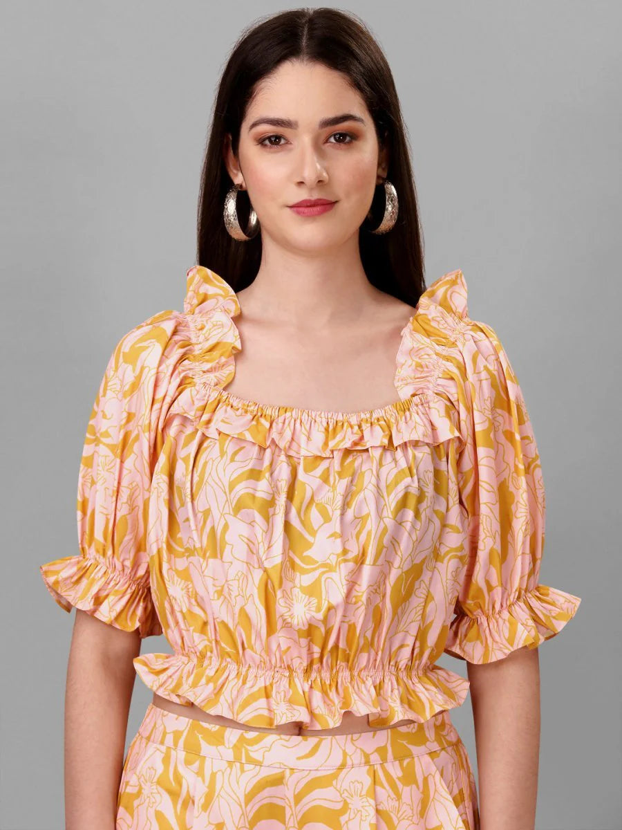 Co-Ords for Women Light Orange Colour