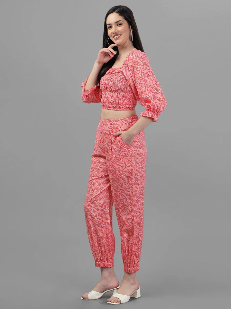 Co-Ords for Women Peach Colour. Regular price