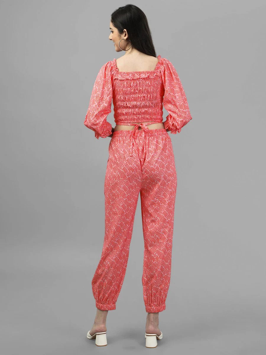 Co-Ords for Women Peach Colour. Regular price