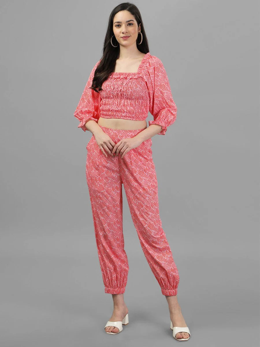 Co-Ords for Women Peach Colour. Regular price