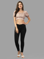 Crop top for Women western wear brown