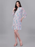 dresses for Women western wear Doted Multi Color dress