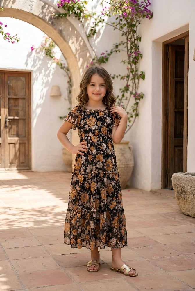 Relaxed Ruffle Baby Girl Maxi