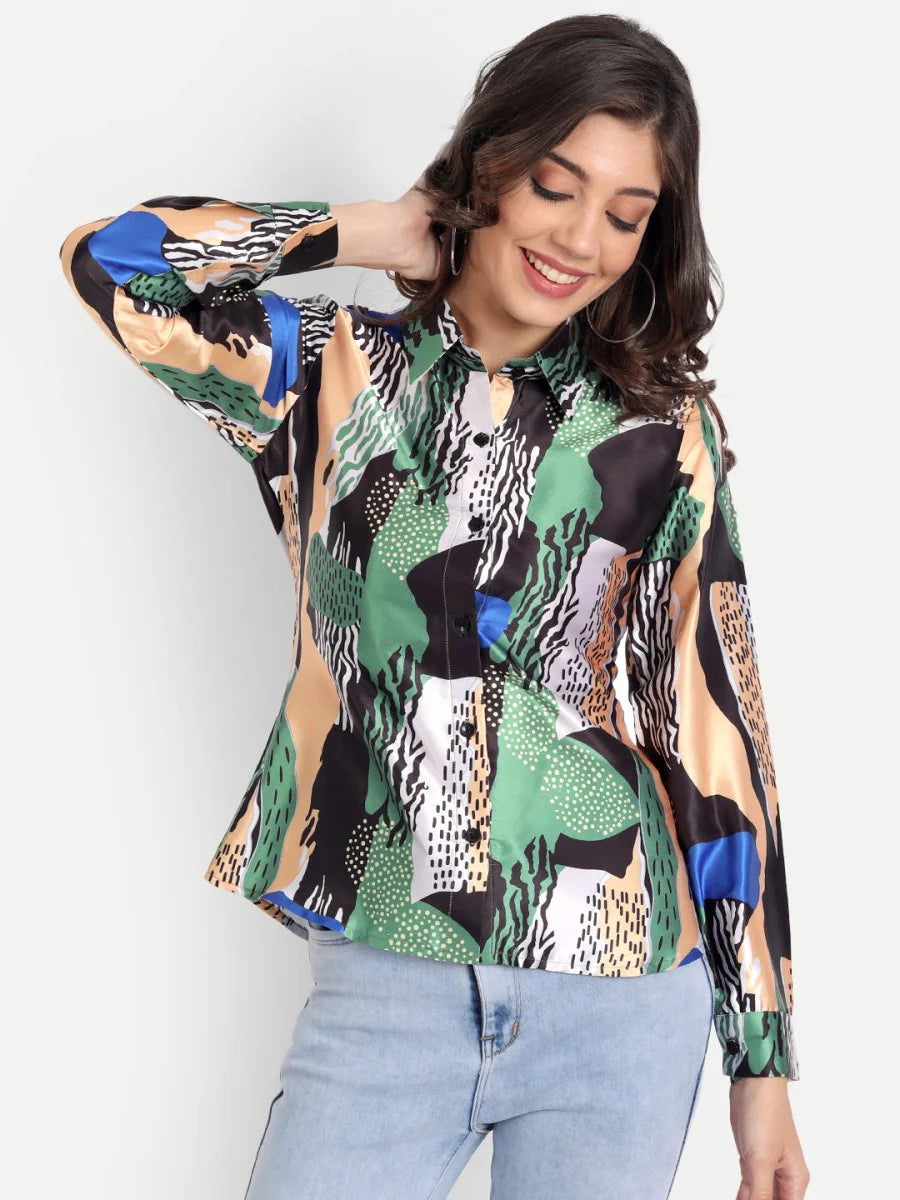 Masakali.co Tops for Women western wear abstract print