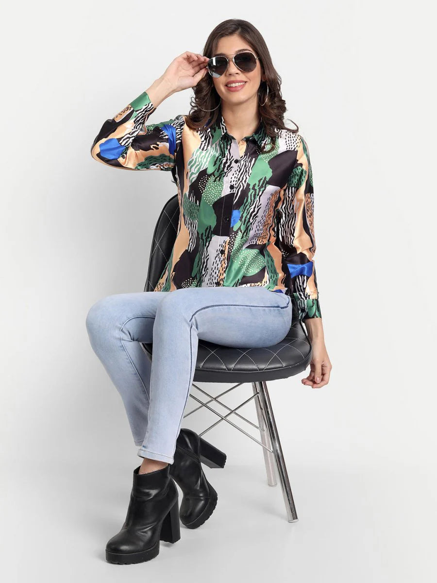Masakali.co Tops for Women western wear abstract print