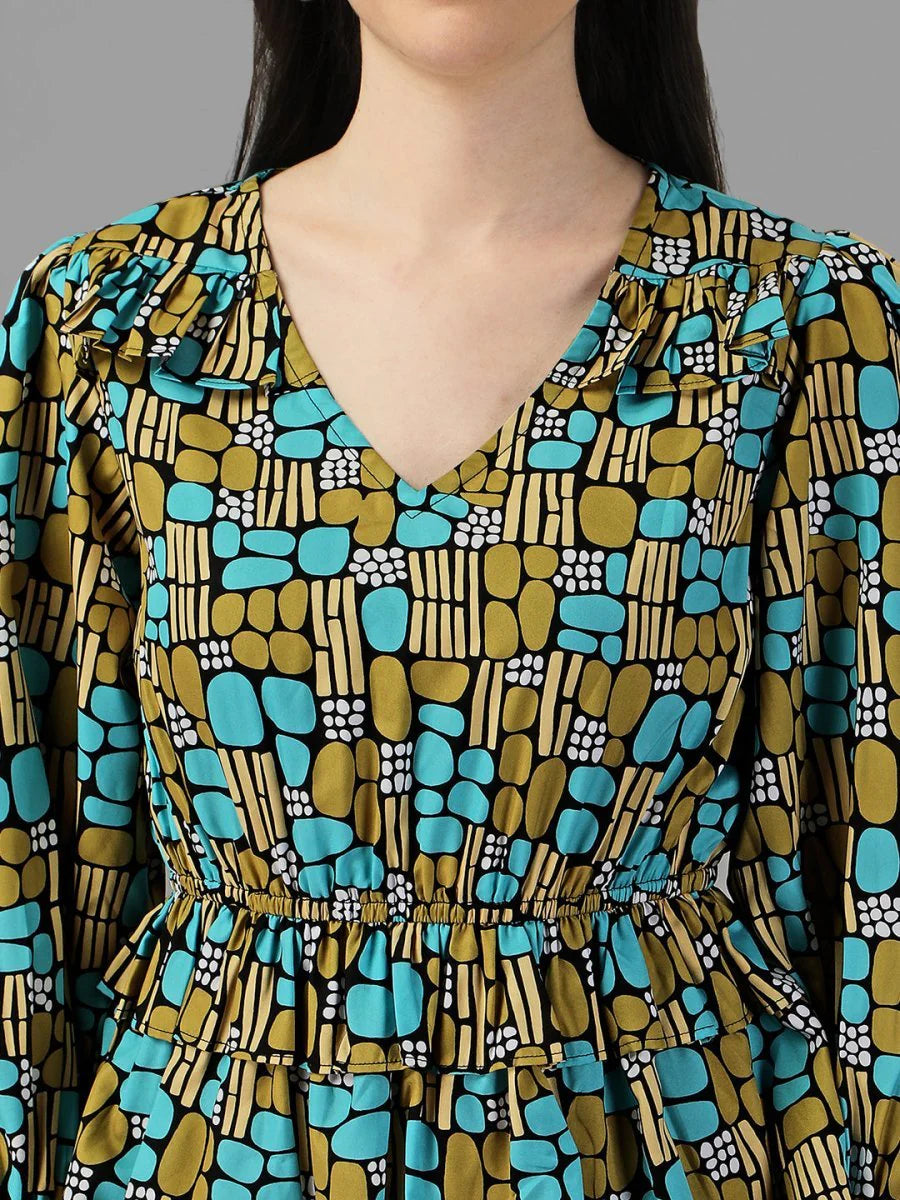 tops for Women western wear Abstract TOP