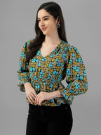 tops for Women western wear Abstract TOP