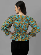 tops for Women western wear Abstract TOP