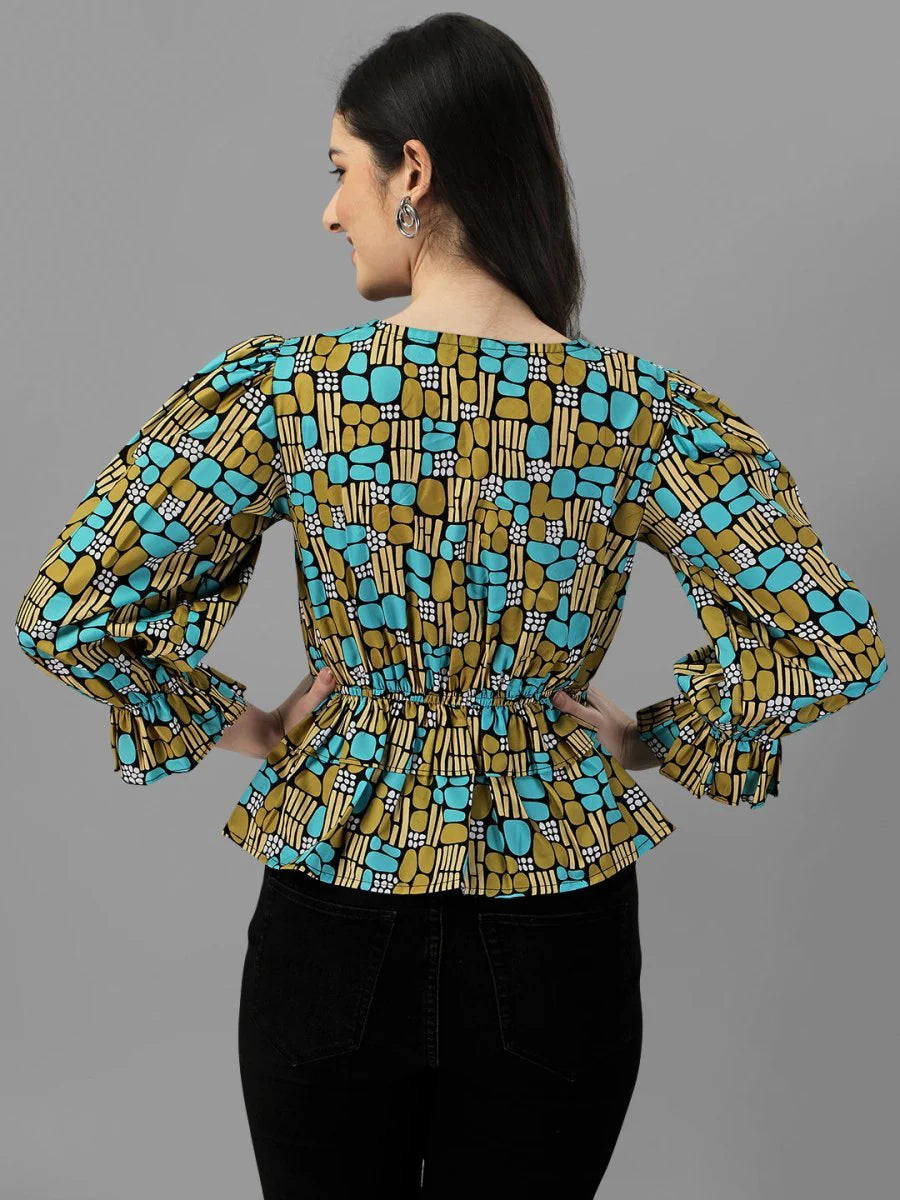 tops for Women western wear Abstract TOP