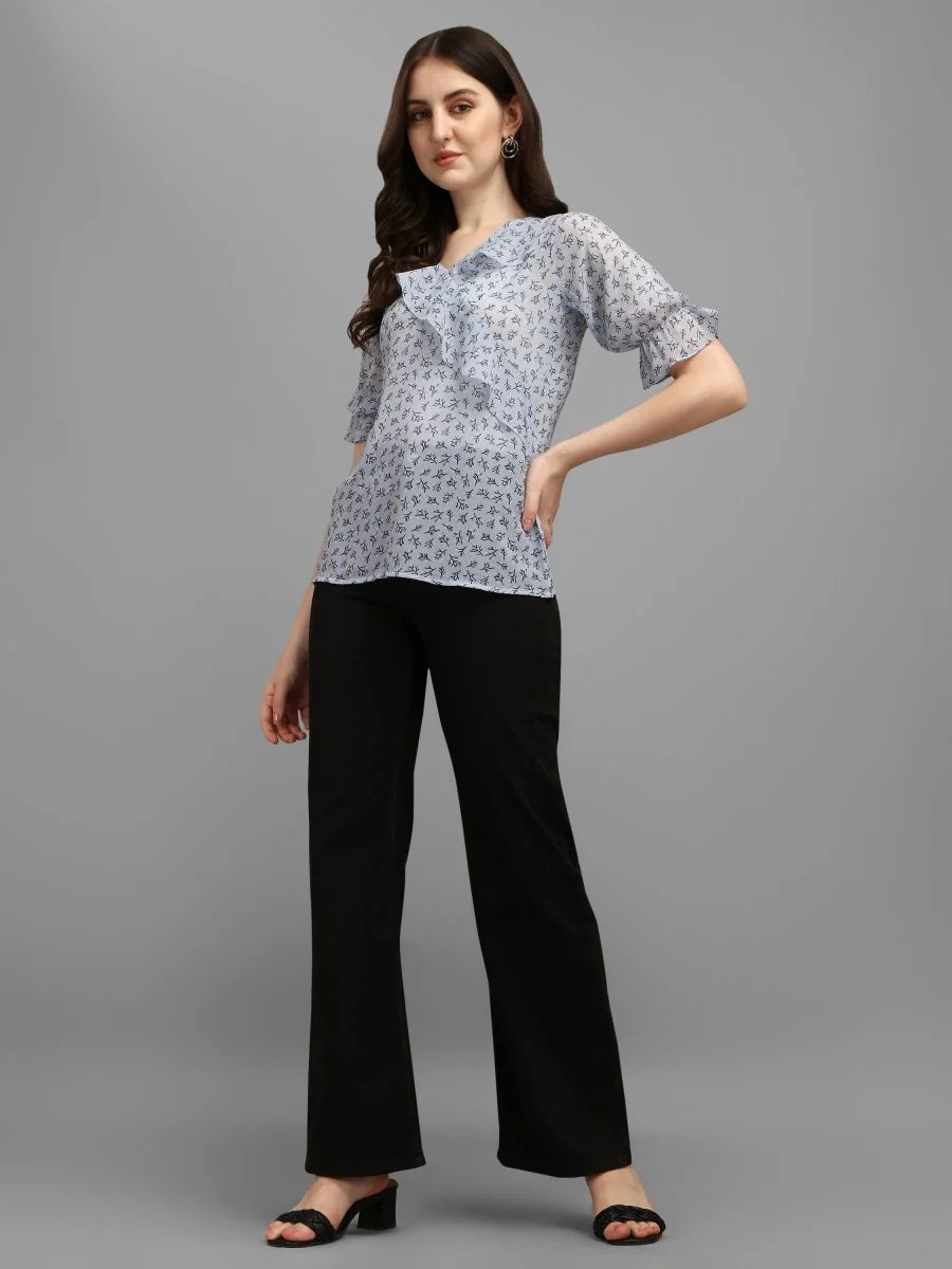 Minimal Grey Women's Top