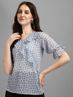 Minimal Grey Women's Top